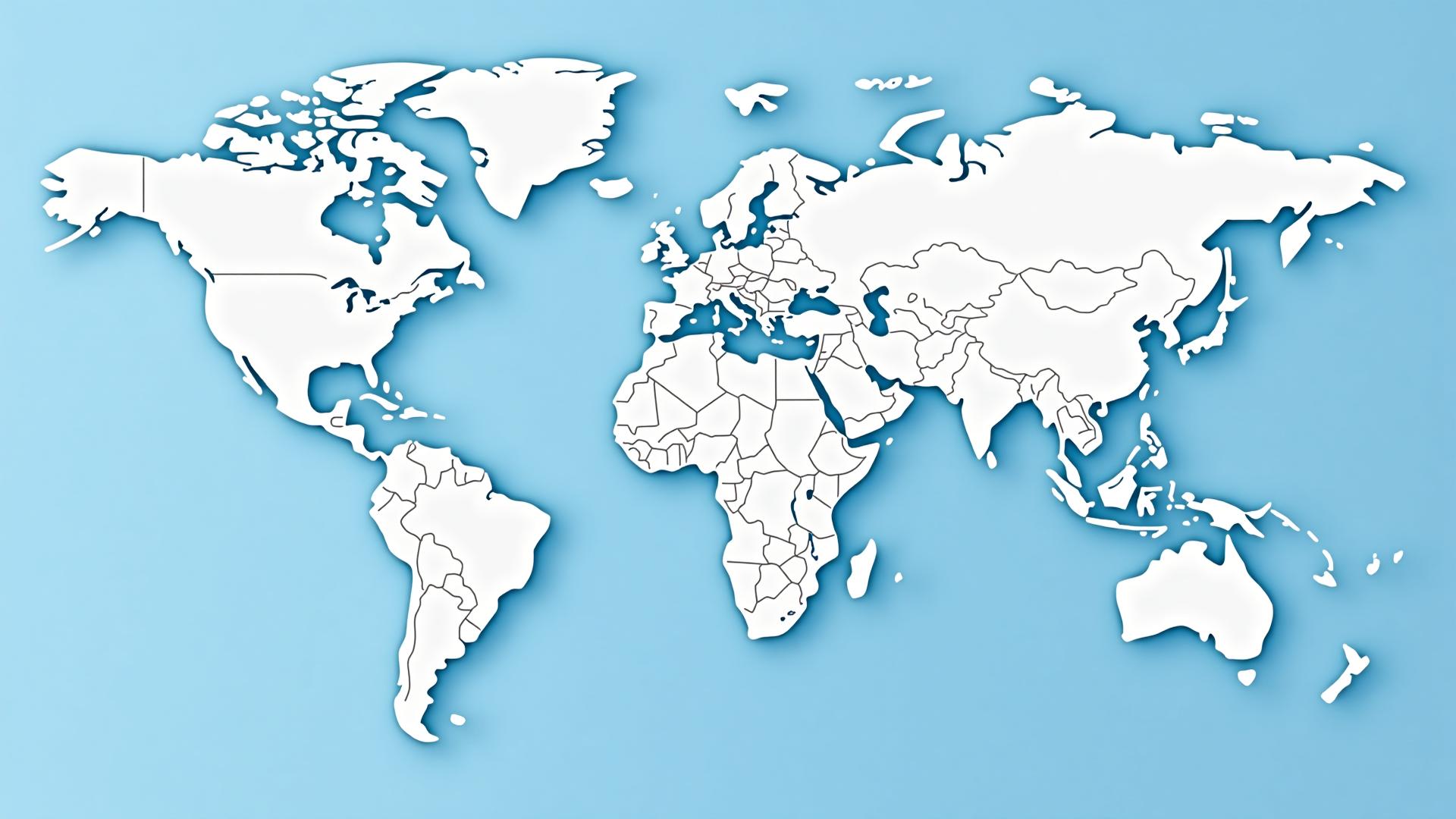 Abstract illustrated map showing a location-based interface